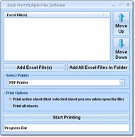 Excel Print Multiple Files Software screenshot